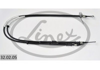 Traction cable, parking brake