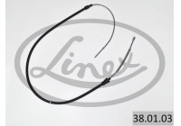 Traction cable, parking brake