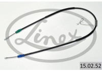 Traction cable, parking brake