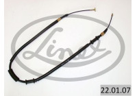 Traction cable, parking brake