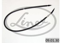 Traction cable, parking brake