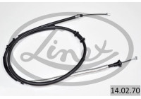 Traction cable, parking brake