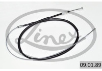 Traction cable, parking brake