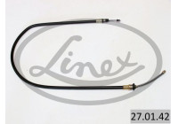 Traction cable, parking brake