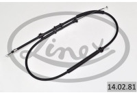 Traction cable, parking brake