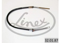 Traction cable, parking brake