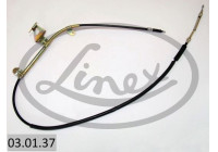 Traction cable, parking brake