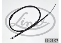 Traction cable, parking brake