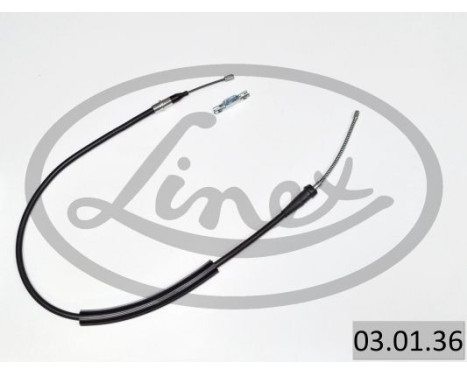 Traction cable, parking brake