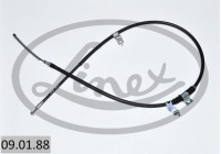 Traction cable, parking brake