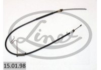 Traction cable, parking brake