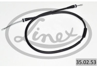 Traction cable, parking brake