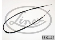 Traction cable, parking brake