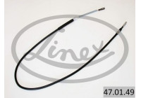 Traction cable, parking brake