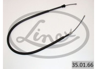 Traction cable, parking brake