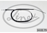 Traction cable, parking brake
