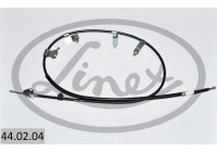 Traction cable, parking brake