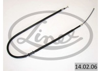 Traction cable, parking brake