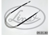 Traction cable, parking brake