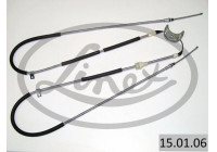 Traction cable, parking brake