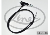 Traction cable, parking brake