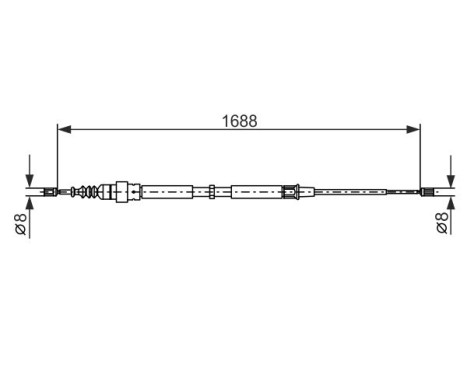 Cable, parking brake, Image 5