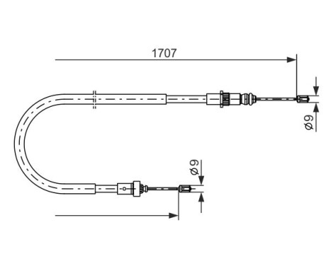 Cable, parking brake, Image 5