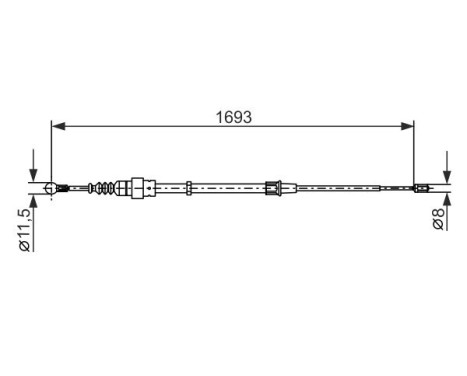 Cable, parking brake, Image 5