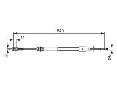 Cable, parking brake, Image 5