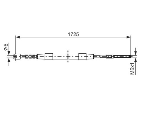 Cable, parking brake, Image 5