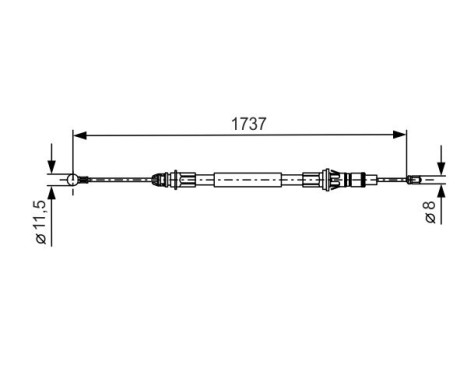 Cable, parking brake, Image 5