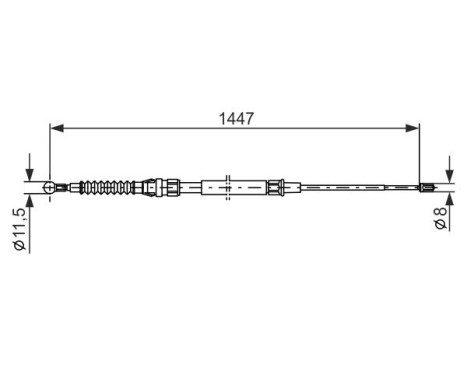 Cable, parking brake, Image 5