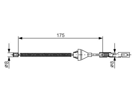 Cable, parking brake, Image 5