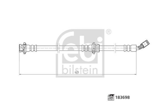 Brake hose 183698 FEBI