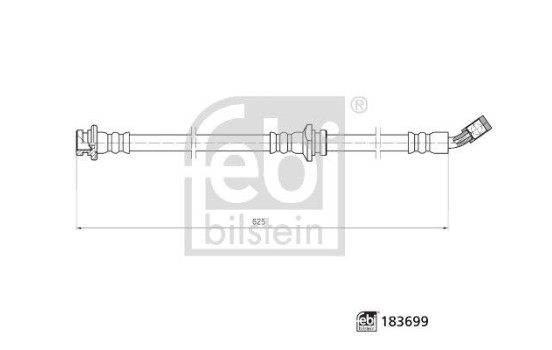 Brake hose 183699 FEBI
