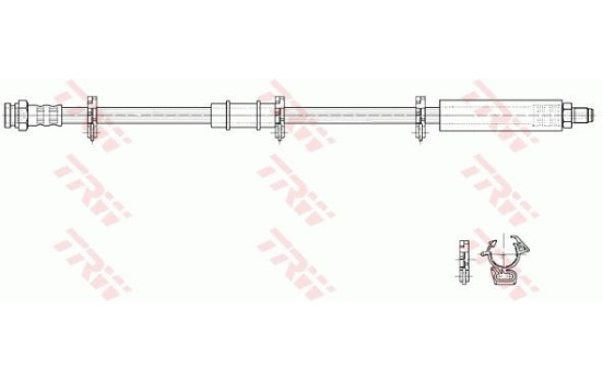 Brake Hose PHB190 TRW, Image 2
