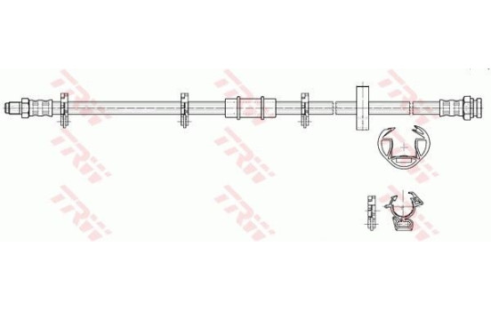 Brake Hose PHB242 TRW, Image 2