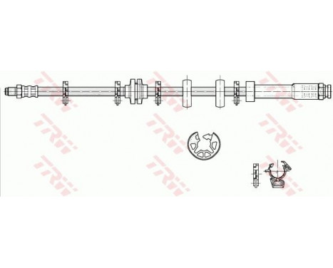 Brake Hose PHB297 TRW, Image 2
