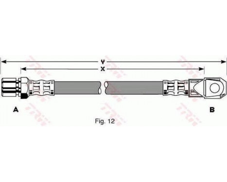 Brake Hose PHD108 TRW