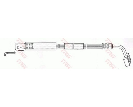Brake Hose PHD401 TRW, Image 3
