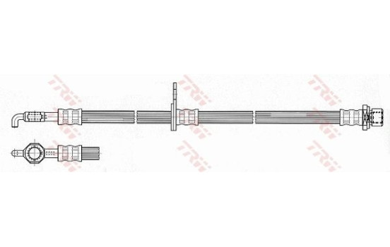 Brake Hose PHD534 TRW, Image 2