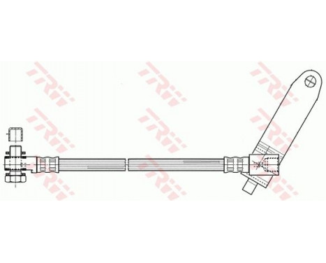 Brake Hose PHD951 TRW, Image 2