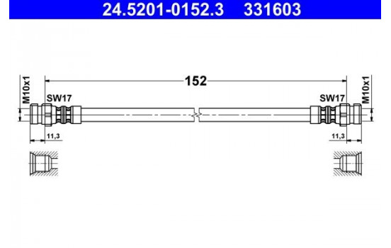 Brake Hose, Image 2