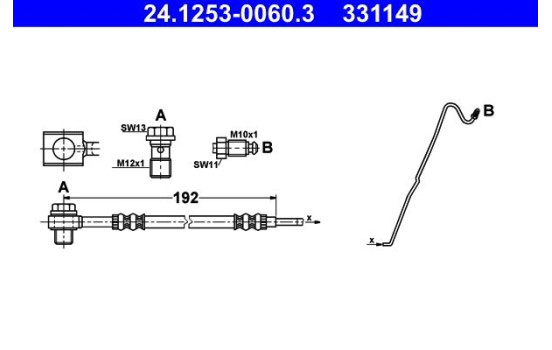 Brake Hose, Image 2