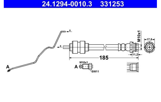 Brake Hose, Image 2