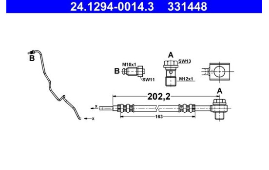 Brake Hose, Image 2