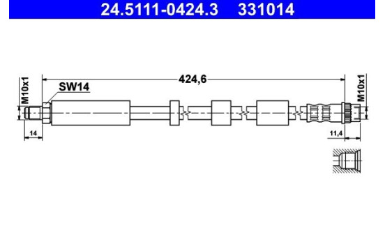 Brake Hose, Image 2