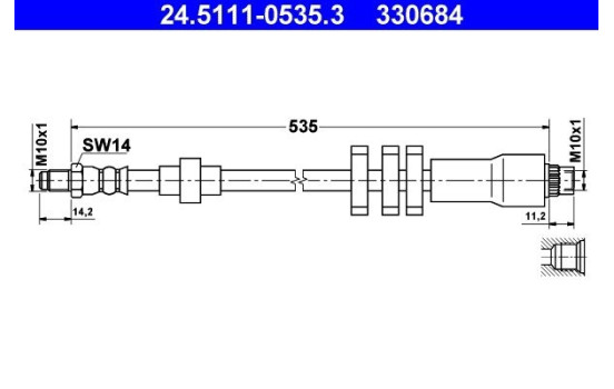 Brake Hose, Image 2