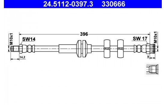 Brake Hose, Image 2
