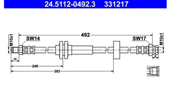 Brake Hose, Image 2